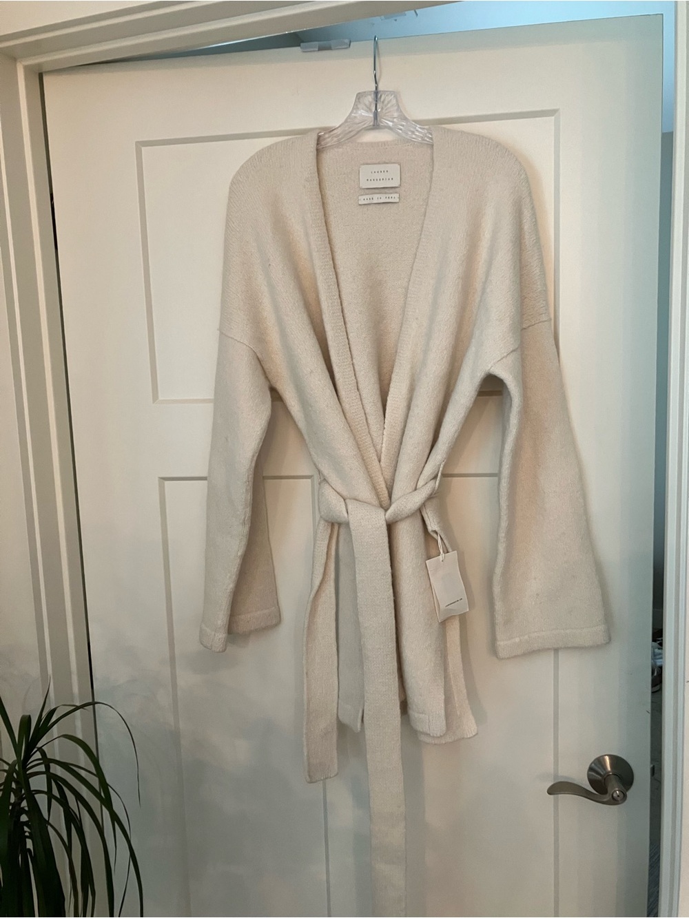 NWT Lauren Manoogian Belted Cardigan Sweater